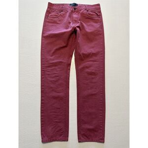 Hummer 32 x 32 Brick Dust Red Rugged Weave Longer Wear‎ Tapered Leg Jeans